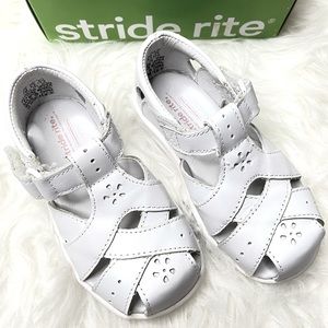 Stride Rite White Sandals
